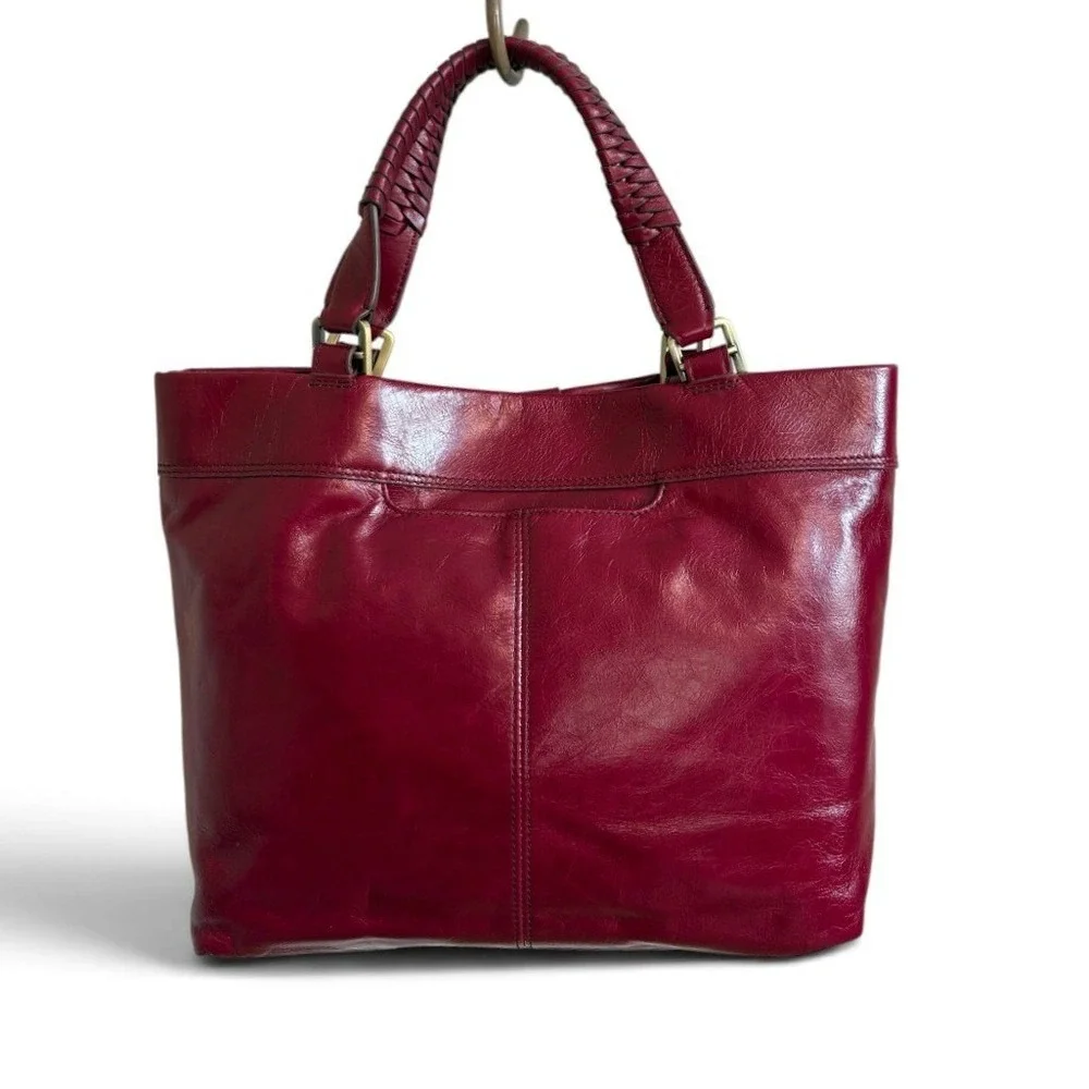 HOBO Romy Medium Tote Saddleberry Burgundy Leather Handbag VI-36001SBRY NEW
